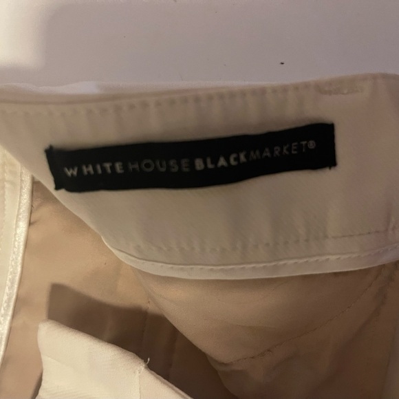 white house black market the slim fit white pants size 8 - Picture 3 of 5